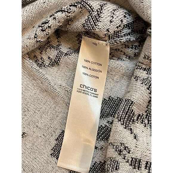 Chicos size 0 small bundle women’s blouse black gray - Picture 13 of 13